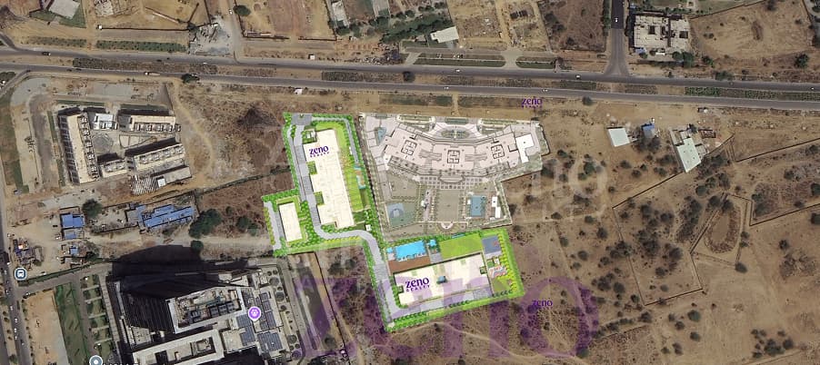 Aerial / satellite view of Birla Arika site, Sector 31, Gurugram